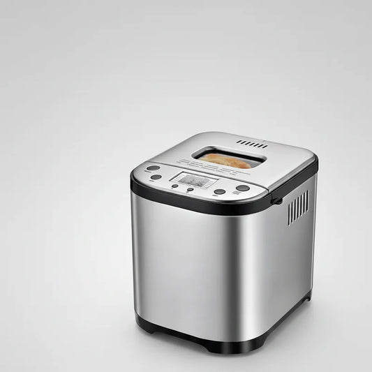 Automatic Bread Maker – Digital Control, Silver Finish & Compact Design