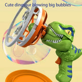 Automatic Bubble Machine – Lithium Battery-Operated, Dinosaur Design & Outdoor Fun