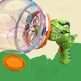 Automatic Bubble Machine – Lithium Battery-Operated, Dinosaur Design & Outdoor Fun
