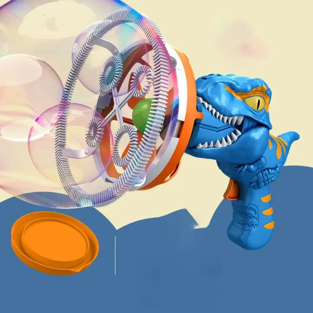 Automatic Bubble Machine – Lithium Battery-Operated, Dinosaur Design & Outdoor Fun