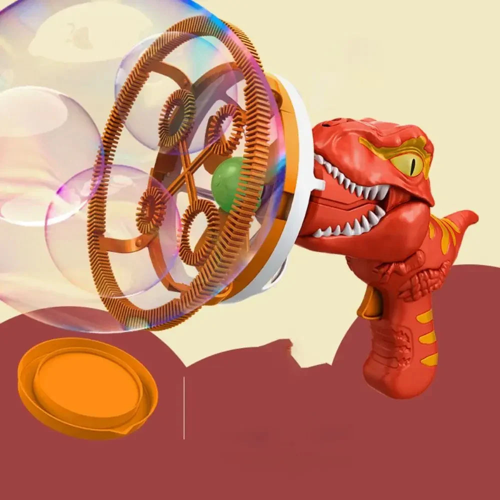 Automatic Bubble Machine – Lithium Battery-Operated, Dinosaur Design & Outdoor Fun