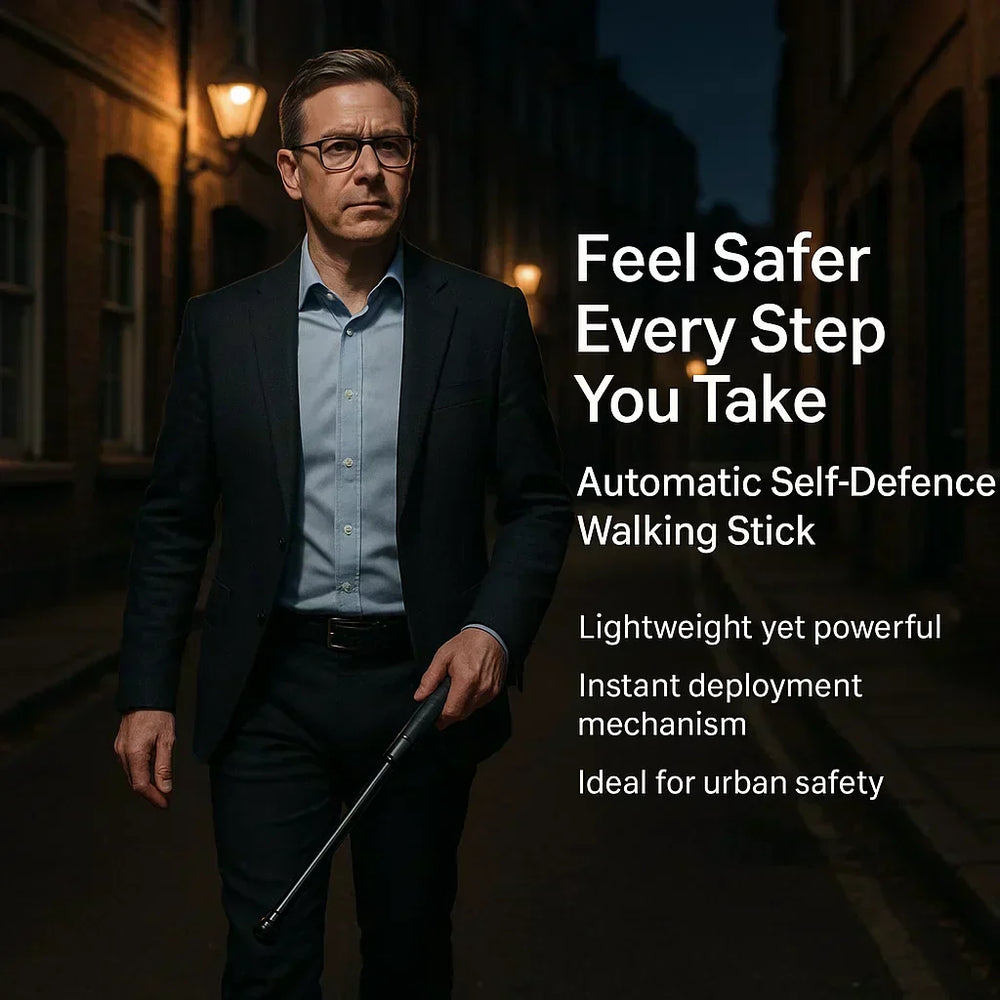 Retractable Defense Stick for Urban Safety & Hiking - Compact Self-Defense Tool for Outdoor Protection