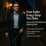 Retractable Defense Stick for Urban Safety & Hiking - Compact Self-Defense Tool for Outdoor Protection