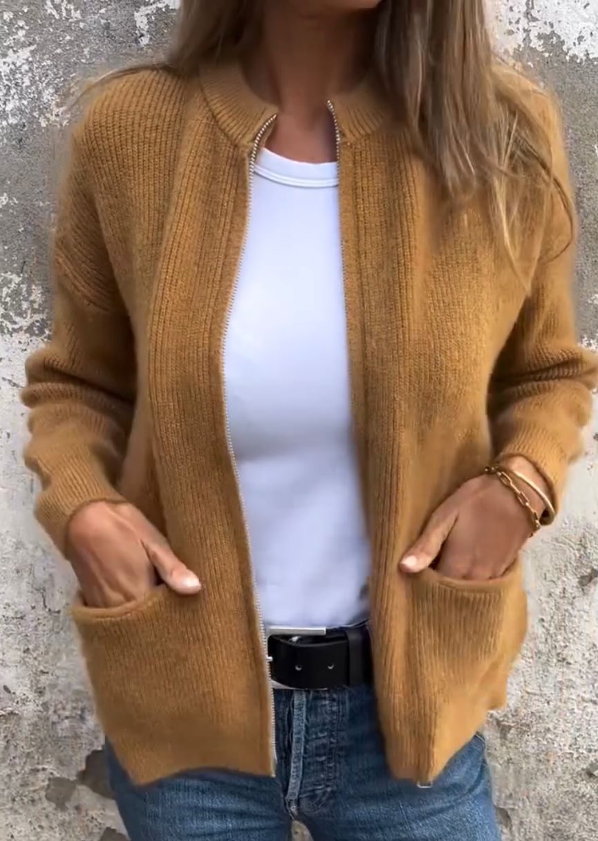 Women's ribbed sweater, view 1