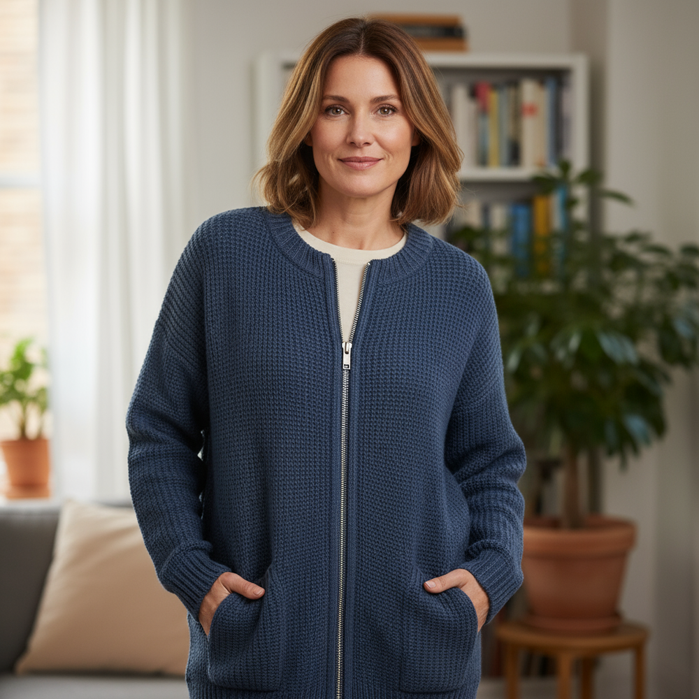 Women's ribbed sweater, view 5