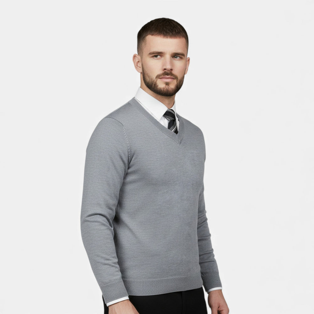 Men's v-neck cardigan, view 2