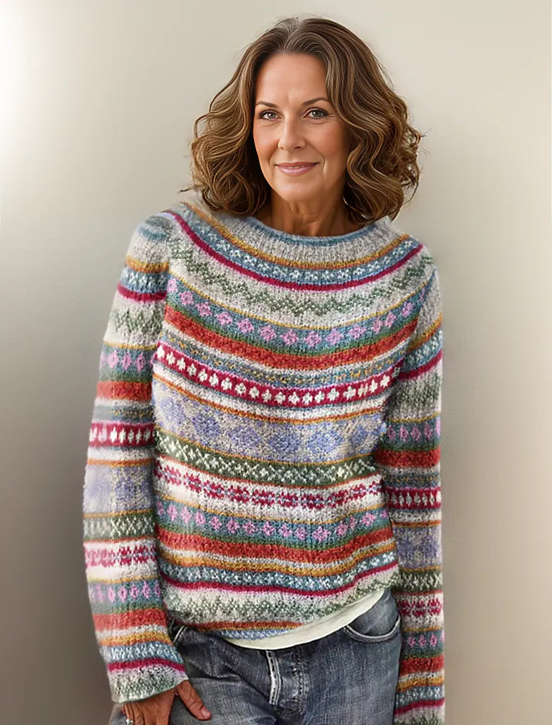 Enhanced Product Title: **Fraja | Stylischer, kuscheliger Pullover in trendigen Kontrastfarben – Perfekt für jeden Anlass**