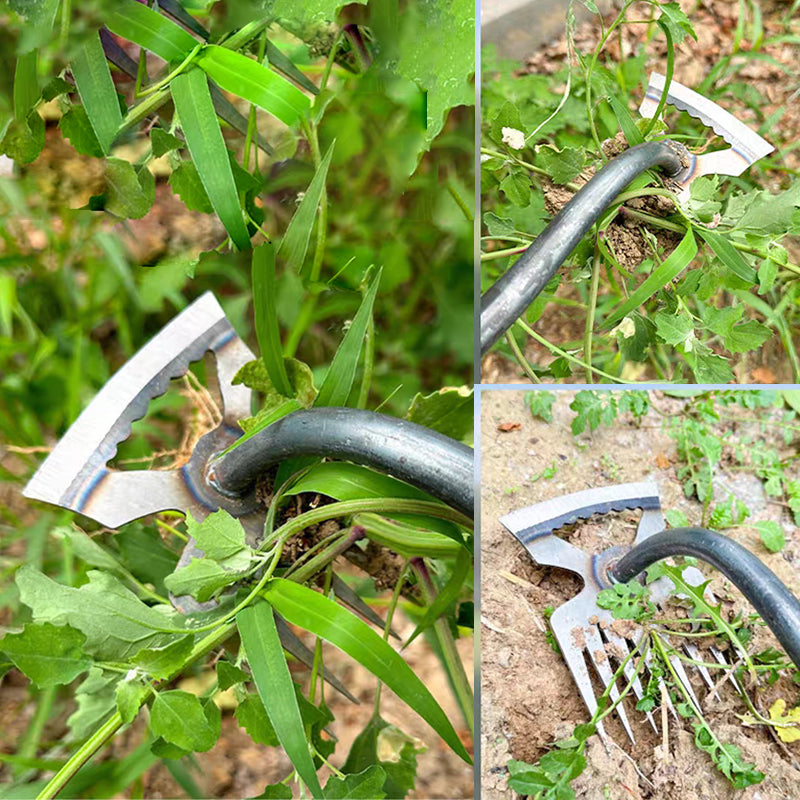 Stainless Steel Weed Remover – Ergonomic Grip, 39.5cm & 5/6/11 Claw Options