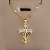 Necklace Cross Pendant Gold Mothers Day Gift Jewelry