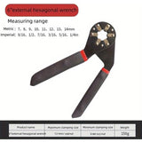 Universal Wrench – 6-Point Grip, 7–14mm Adjustable & Hardened Steel