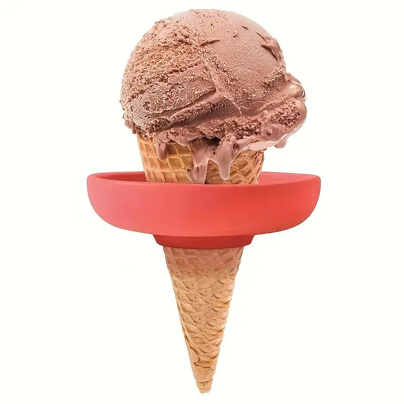 Silicone Ice Cream Holder – Drip Guard, BPA-Free, Set of 4, for Cones & Popsicles