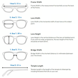 Frameless Reading Glasses with Blue Light Filter and Decorative Stones