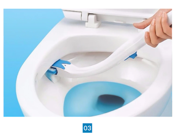WC-Bürste mit austauschbaren Vlies-Pads – Hygienisch, spülbar