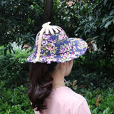 Women's Foldable Sun Hat – UV Protection, Bamboo Silk & Adjustable Chin Strap