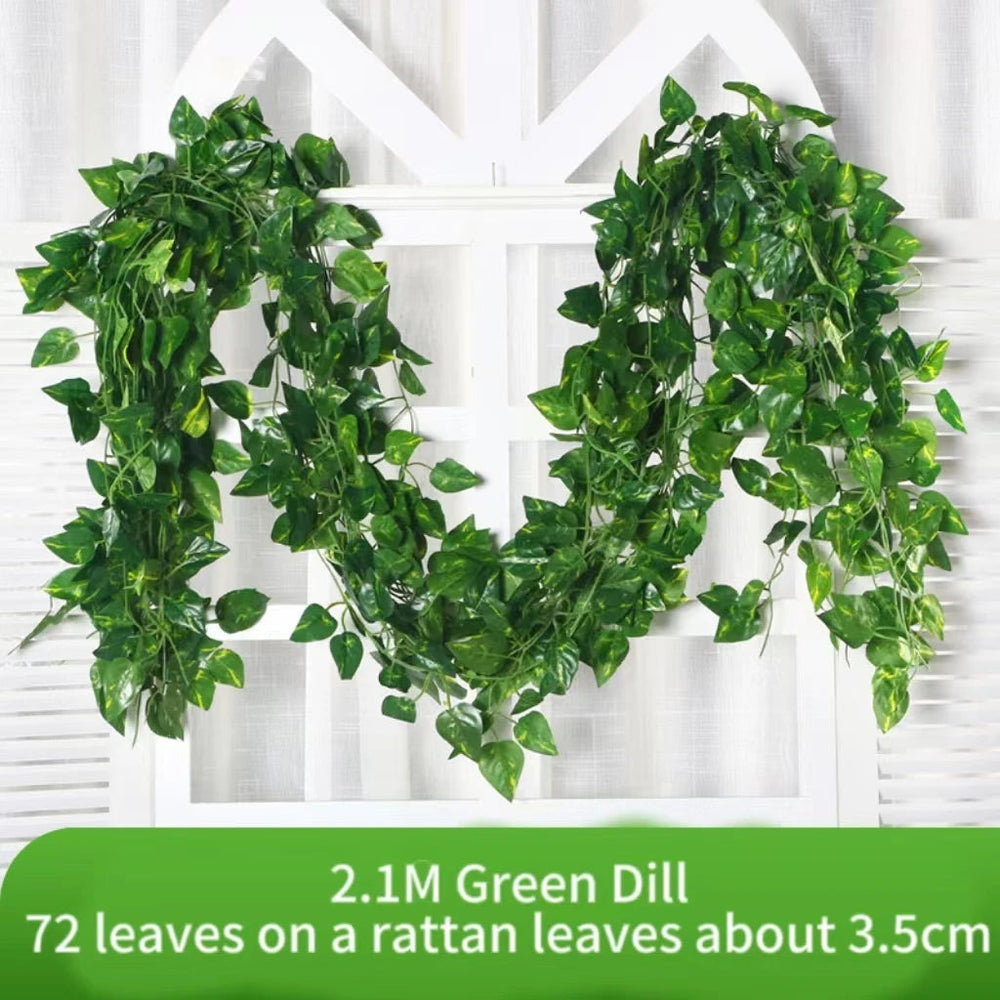 Artificial Ivy Garland 2.1m – Maintenance-Free, Wall & Wedding Decor