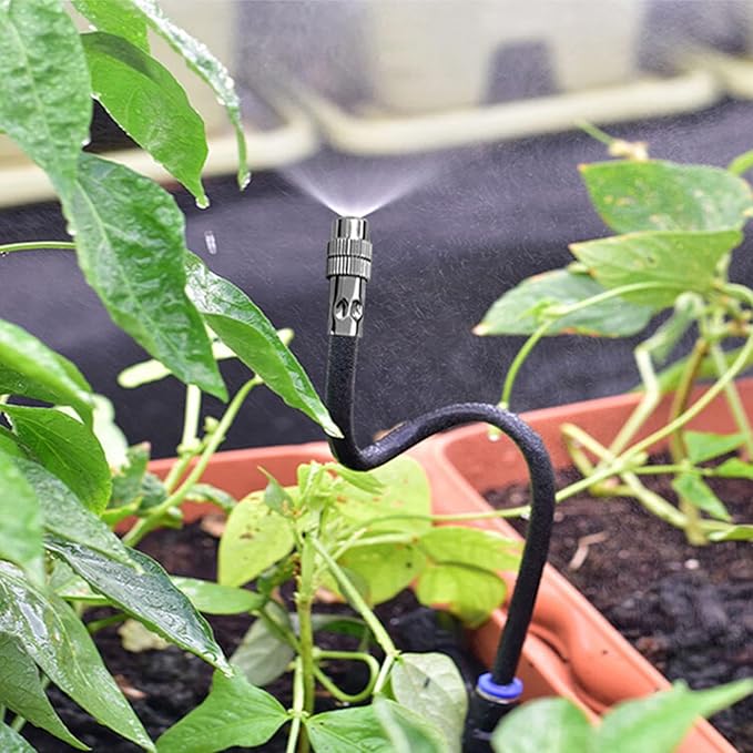 Drip Irrigation System – 360° Adjustable Sprayers, 12mm PE Tubing & 5-20m Lengths