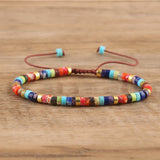 Seraphina – Braided Bracelet with 2.4mm Natural Stone Beads