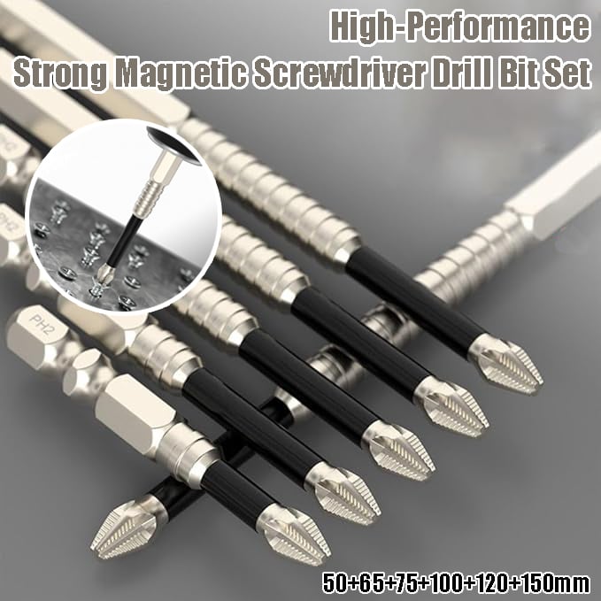 Enhanced Product Title: "Magnetisches Schrauberbit-Set (6er-Set) – Rutschfeste Bits für Präzises Schrauben" 

This title includes relevant keywords while emphasizing the product's key features, making it more appealing for Google Shopping searches.
