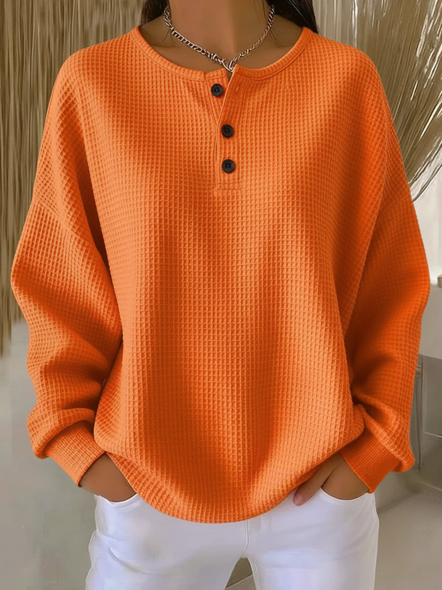 Anne Casual Sweater with Collar - Stylish Women's Knitwear for Everyday Wear