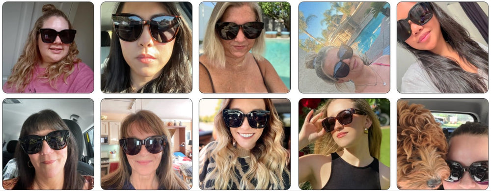 Cat-Eye Sunglasses – Polarized UV400 Lenses, Lightweight Frame & 9 Colors