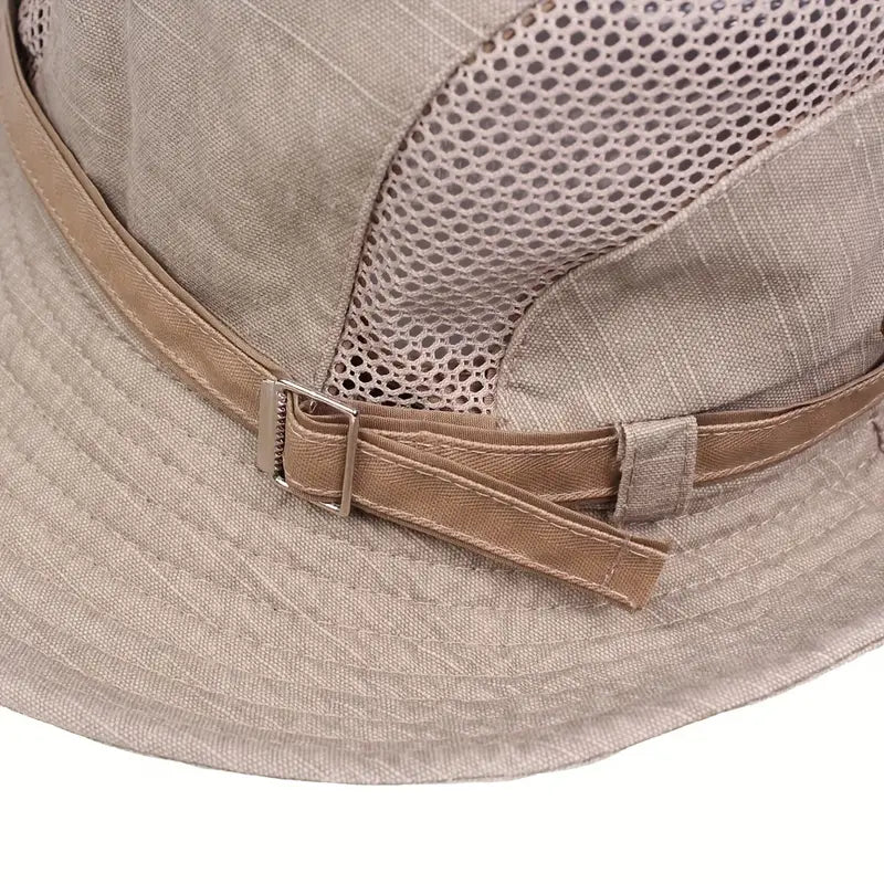 Outdoor Sun Hat – Unisex, Wide Brim, Adjustable Straps & Foldable