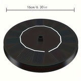 Solar Water Pump – 1.7W Panel, Multiple Nozzles & Fountain/Pond Use