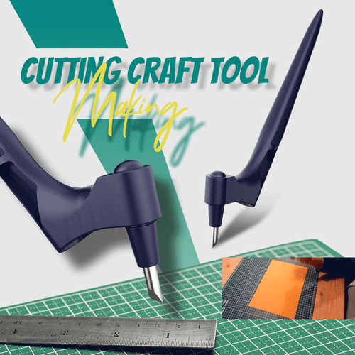 360° Rotating Craft Knife with Stainless Steel Blade - Precision Cutting Tool for Arts and Crafts