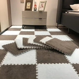 Plush Puzzle Rug Tiles – Foam, 30×30cm & Non-Slip Interlocking