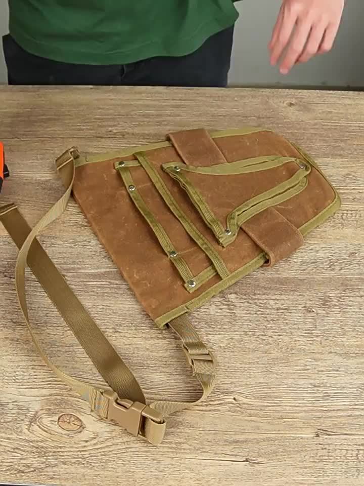 Garden Tool Belt – Canvas, Multiple Pockets & Adjustable Waist Strap