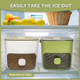 Ice Cube Tray with Lid & Storage Bin – Easy-Release, 48 Cubes, with Tongs