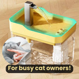 Katzen-Trinkbrunnen 360° mit Sensor – 1,5 L Wasserspender leise