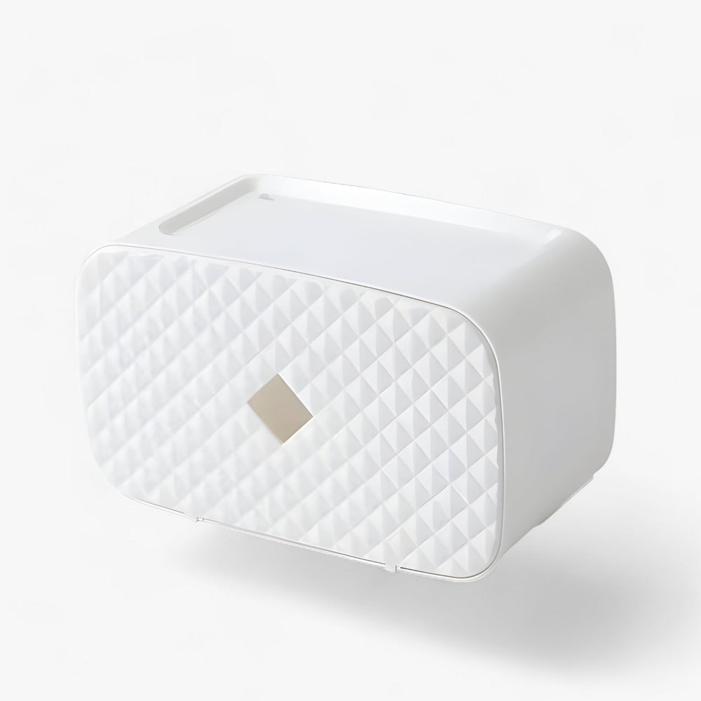Toilettenpapierhalter mit wasserdichter Abdeckung und Ablage