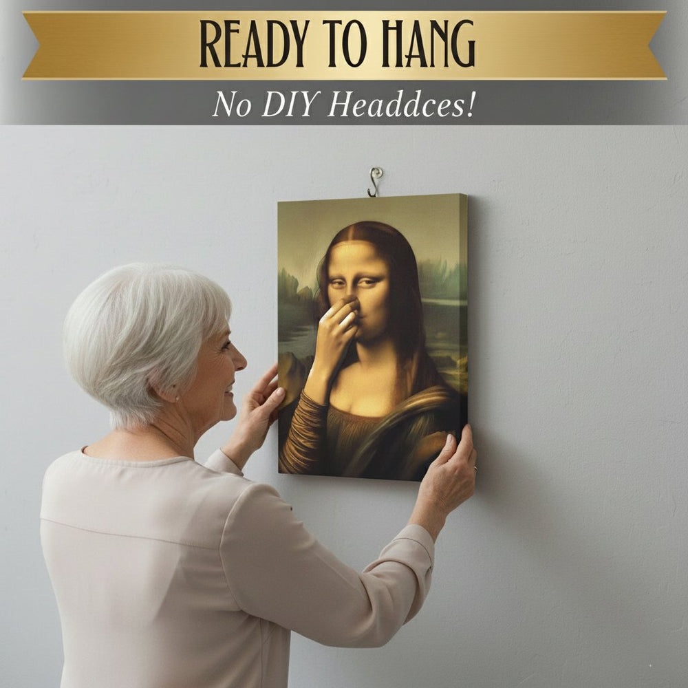 Optimized Product Title: "Humorvolles Renaissance Damen Leinwandbild für Badezimmer – Witzige Wandkunst für stilvolle Badezimmerdekoration" 

This title includes relevant keywords while enhancing clarity and appeal for potential buyers.