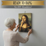 Optimized Product Title: "Humorvolles Renaissance Damen Leinwandbild für Badezimmer – Witzige Wandkunst für stilvolle Badezimmerdekoration" 

This title includes relevant keywords while enhancing clarity and appeal for potential buyers.