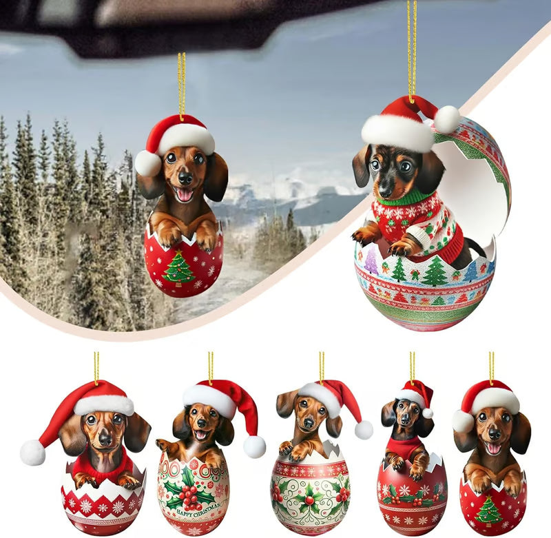 Dachshund Advent Calendar – 24 Acrylic Pendants & Christmas Ornaments
