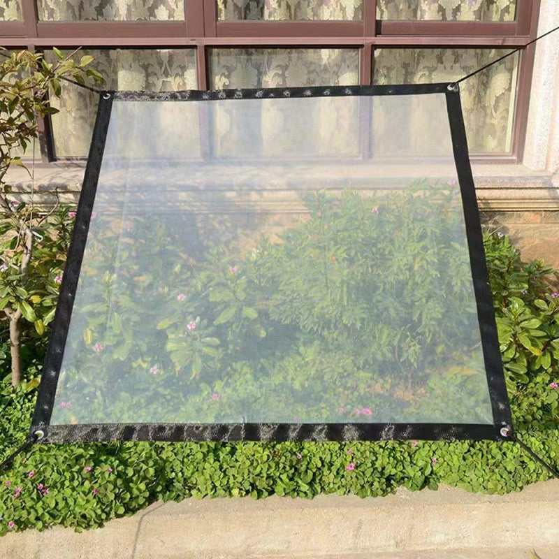 Transparent PE Tarpaulin Cover – 270 lbf Tear Strength, Rust-Free Eyelets & Multiple Sizes