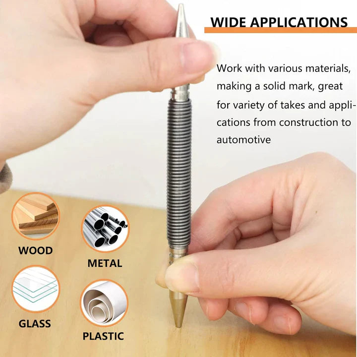 Enhanced Product Title: "Automatischer Körner – Präzises Markieren ohne Hammer für Metall und Holz" 

This title includes keywords that improve search visibility while clearly describing the product's benefits and applications.