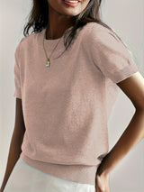 Enhanced Product Title: Leah™ Casual Short Sleeve Top for Women - Stylish and Comfortable Everyday Wear

This optimized title includes relevant keywords for better visibility on Google Shopping while maintaining clarity and appeal for potential customers.