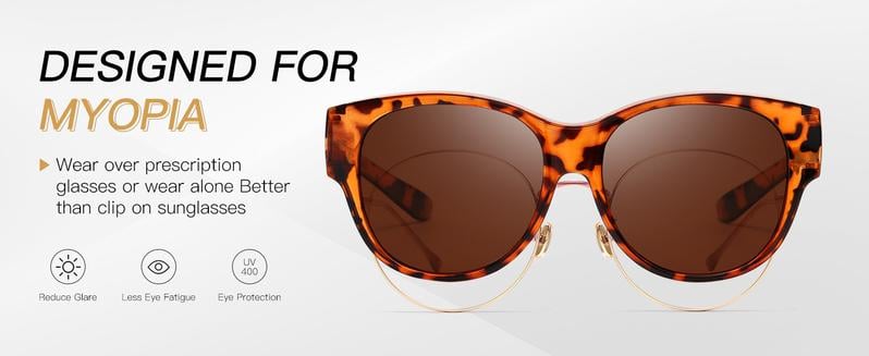 Cat-Eye Sunglasses – Polarized UV400 Lenses, Lightweight Frame & 9 Colors