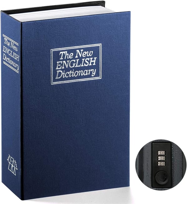 Diversion Book Safe – Hidden Storage, Key & Combination Lock Options