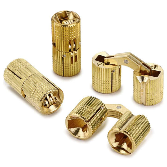 Concealed Brass Hinges – Invisible 180° Design, Set of 4 & Rust-Resistant