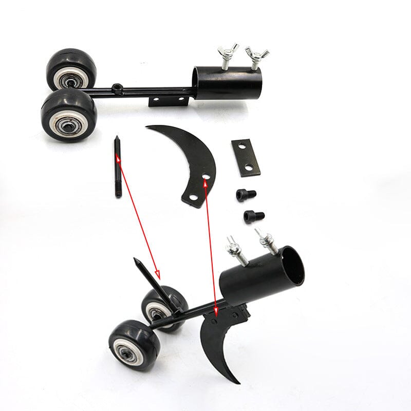 Stand-Up Weed Puller with Wheels – Metal Blade, Adjustable Length & Back-Saving Design