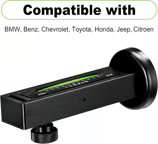 Magnetic Vehicle Inclination Gauge – ±5° Range, Magnetic Base & PC Plastic Body