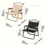 Folding Camping Chair – Aluminum Frame, Reclining & Oxford Fabric