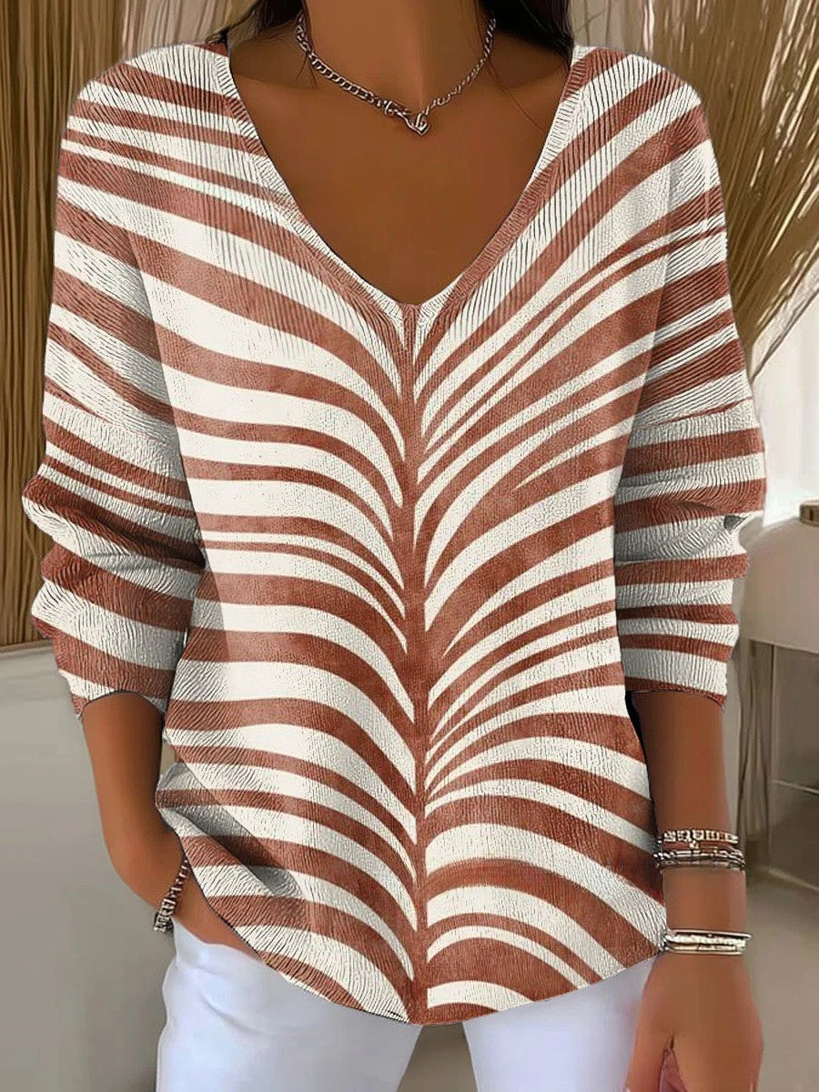 Beatrice V-Ausschnitt Pullover – Eleganter Strickpullover für Damen | Bequemer Schnitt & Hochwertige Materialien