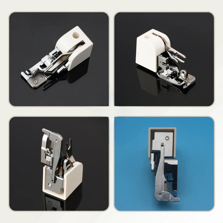 3-in-1 Overlock Sewing Machine Foot – Stainless Steel, Universal Fit & Tool-Free