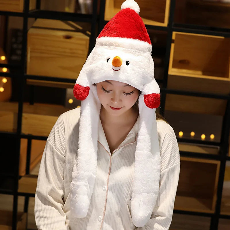 Cozy Plush Christmas Hat - Festive Holiday Party Accessory for Adults & Kids