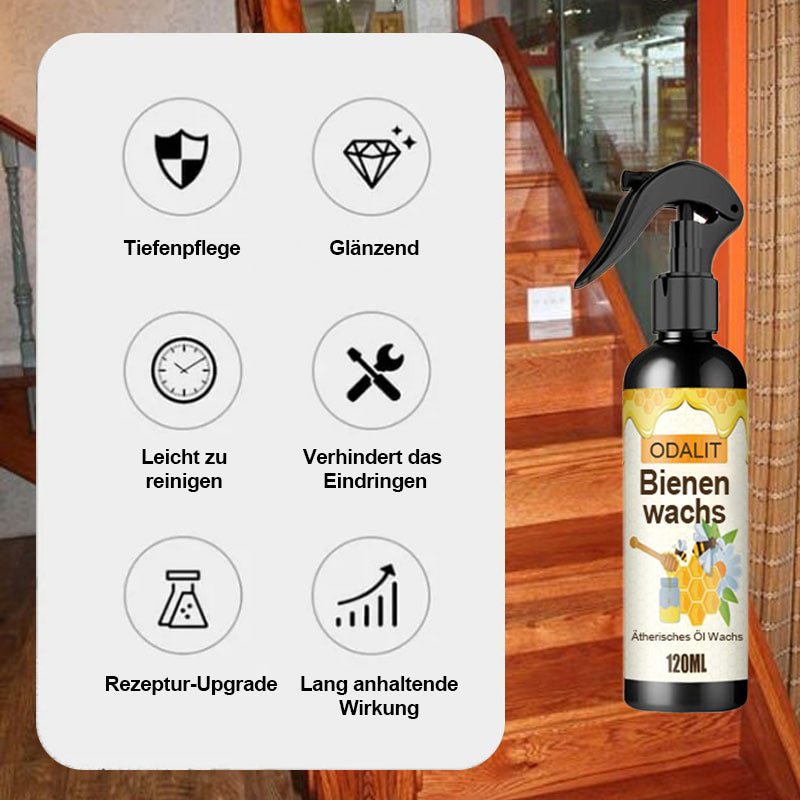 Beeswax Wood Polish Spray 120ml – Natural Lemon Oil, Protective Coating & All Wood