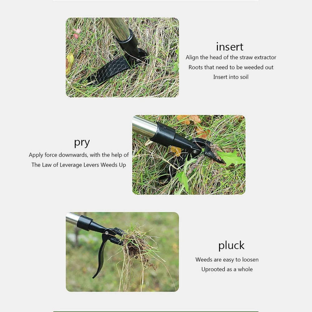 Enhanced Product Title: Ergonomischer Unkrautstecher mit Stiel – Rückenschonendes Design für müheloses Entfernen von Unkraut ohne Bücken

This title includes keywords that improve search visibility while clearly conveying the product's benefits and featur