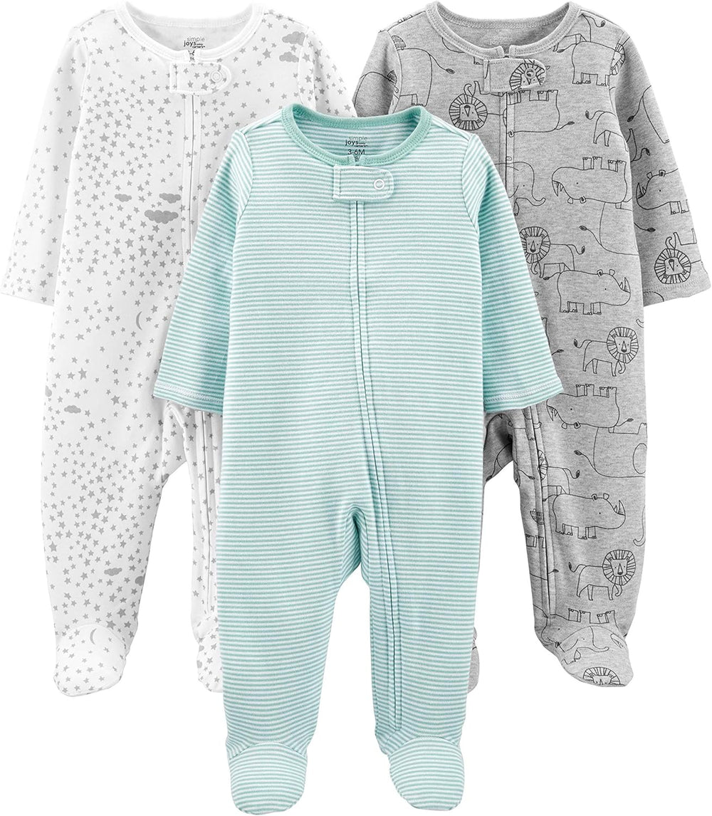 Baby Winter Sleep & Play Set - 3-Pack Cozy Pajamas for Infants - Soft, Warm & Stylish Sleepwear